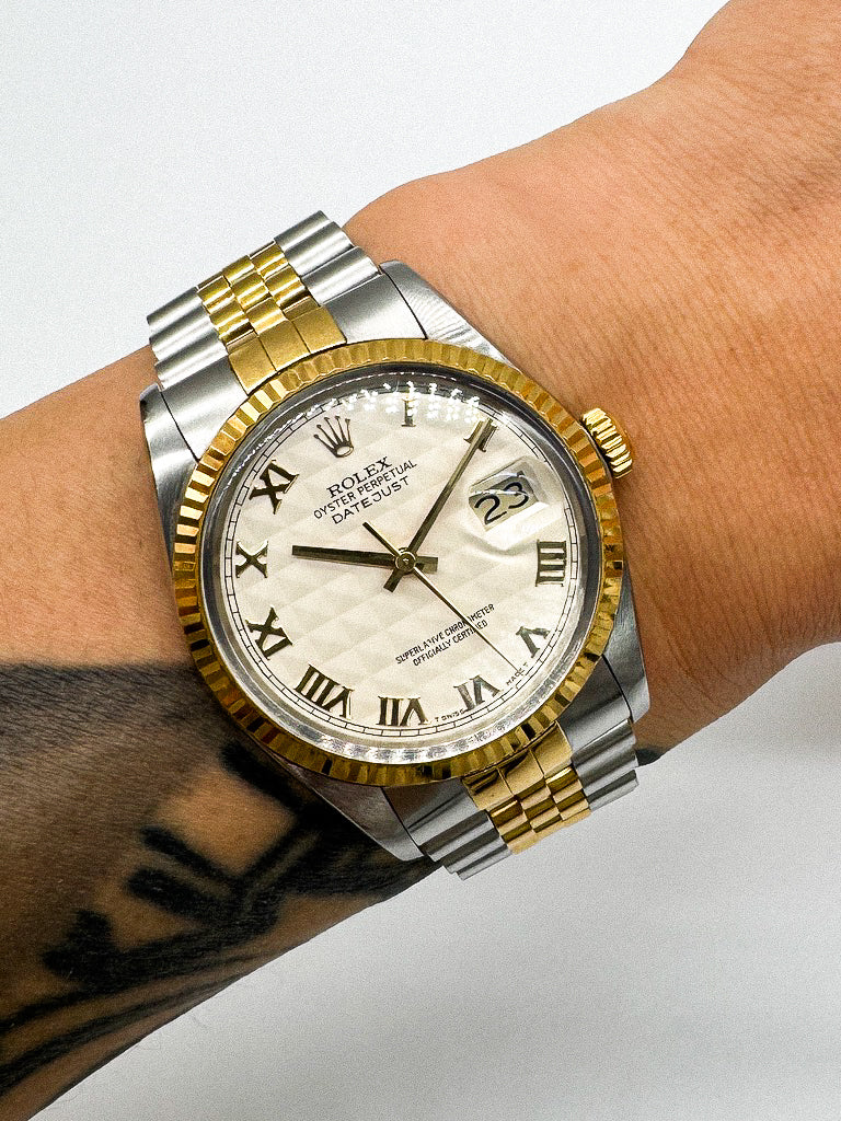 rolex 16013 ivory pyramid dial