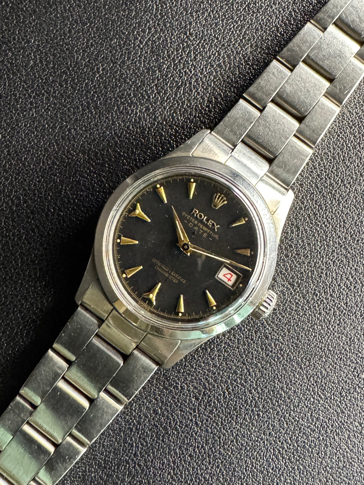 Rolex Oyster Perpetual Date 6518 Black dial