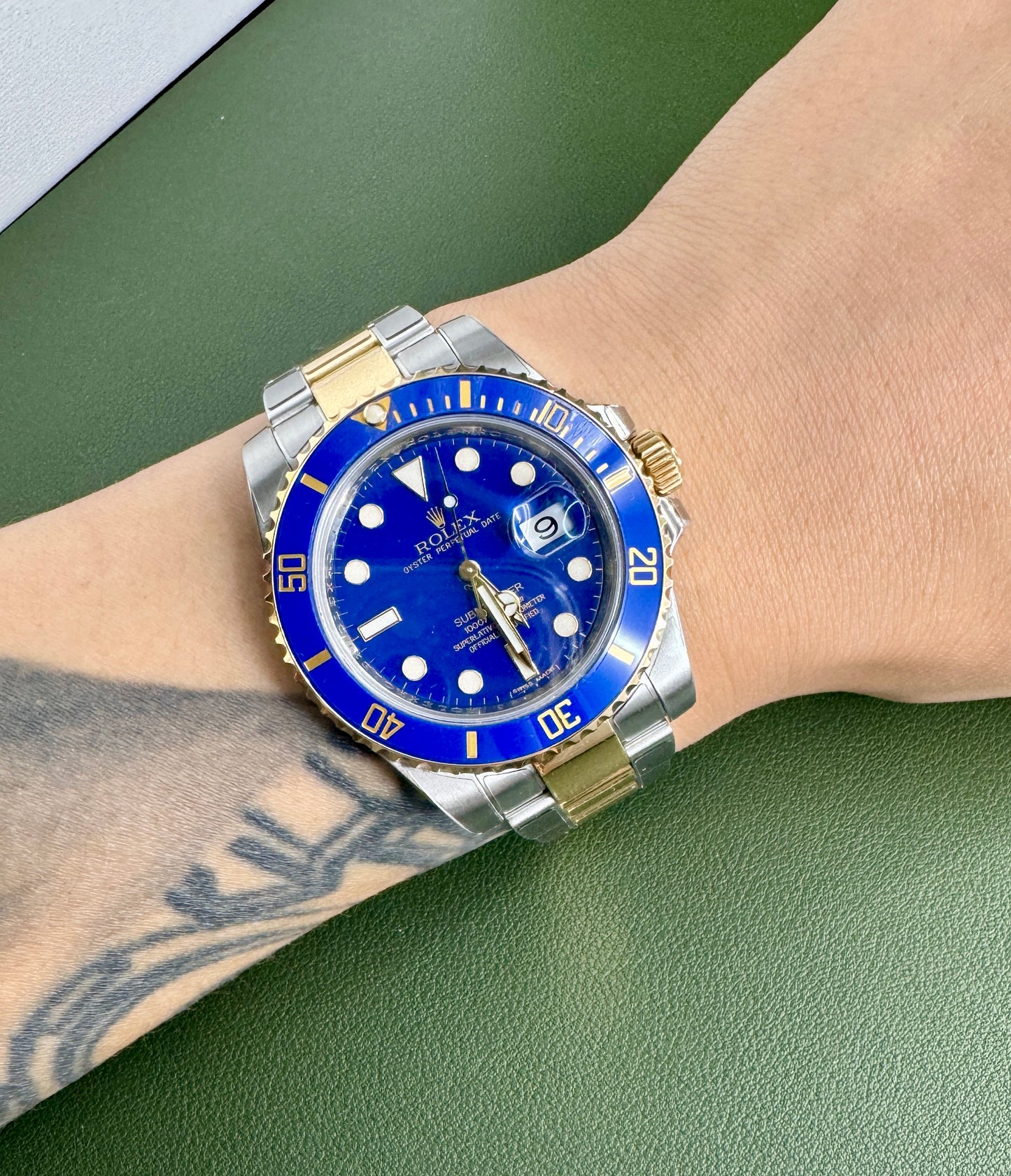 Rolex Submariner Bluesy with a flat blue dial 116613LB