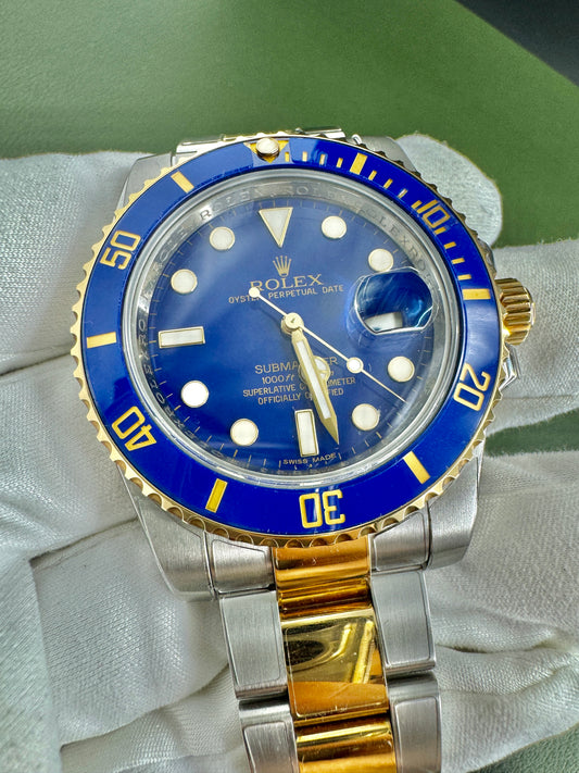 Rolex Submariner Bluesy with a flat blue dial 116613LB