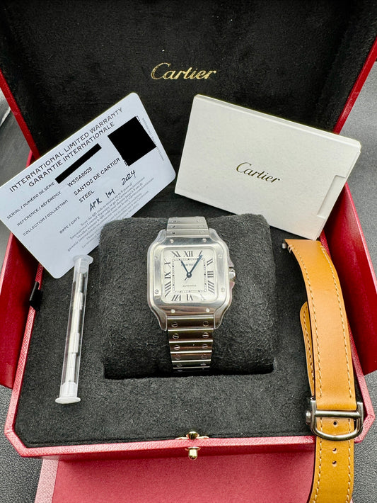 cartier santos meidum WSSA0029 | Full set 2024
