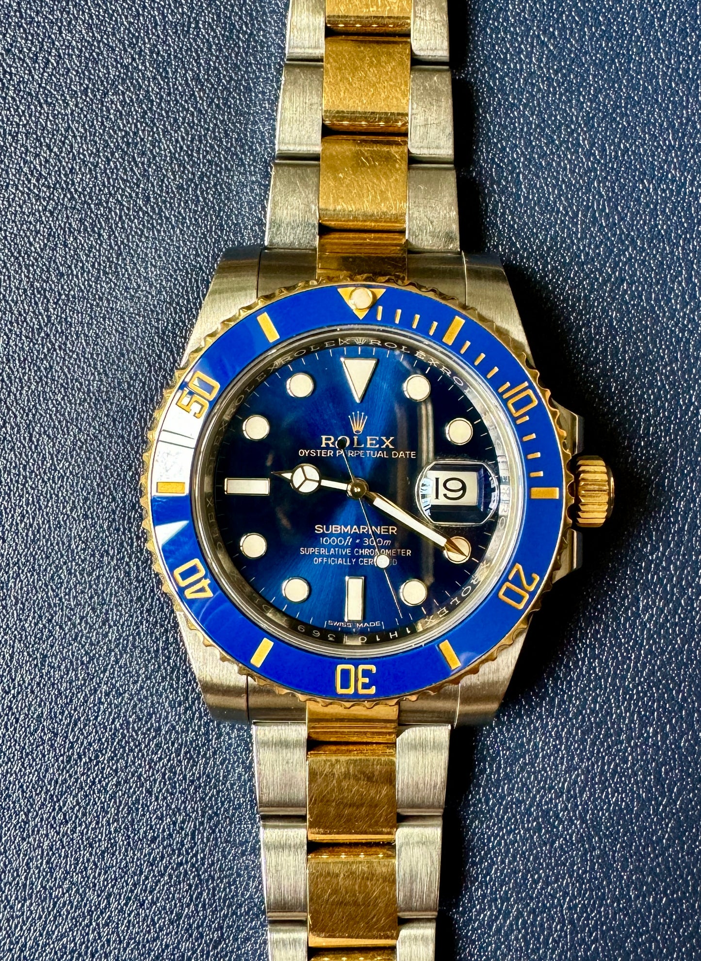 Rolex Submariner 116613LB Bluesy with card