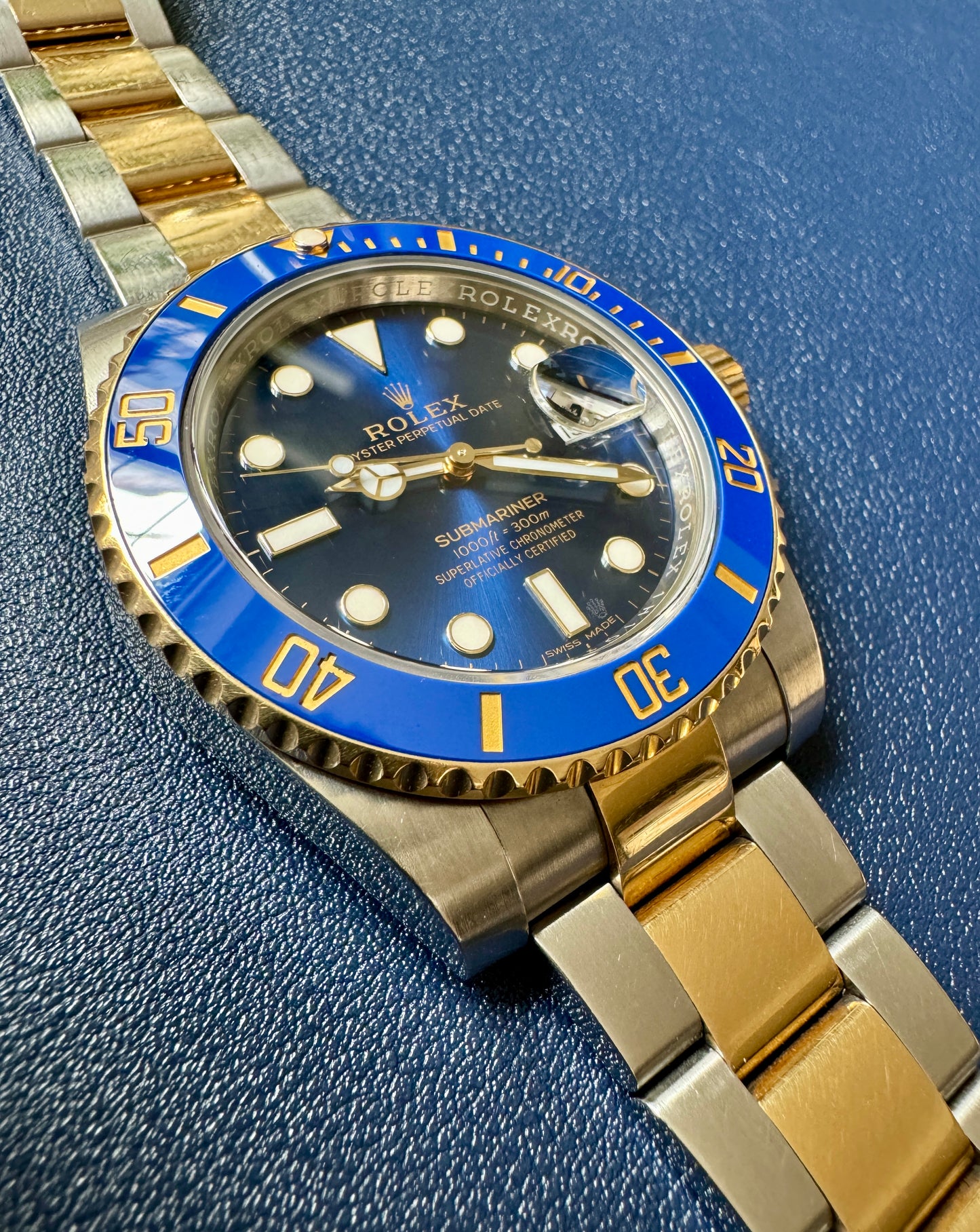 Rolex Submariner 116613LB Bluesy with card