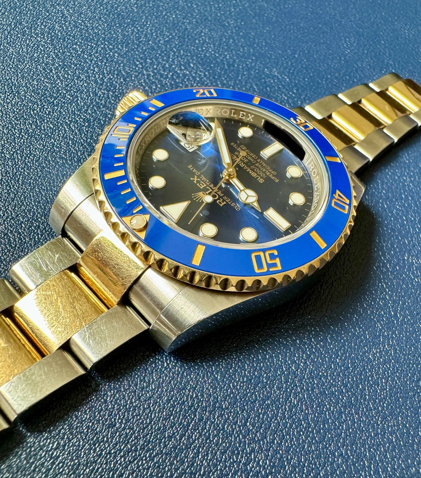 Rolex Submariner 116613LB Bluesy with card