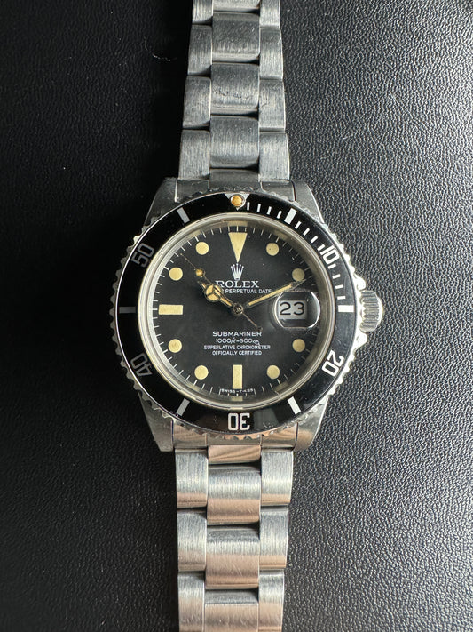 rolex submariner 16800 matte dial