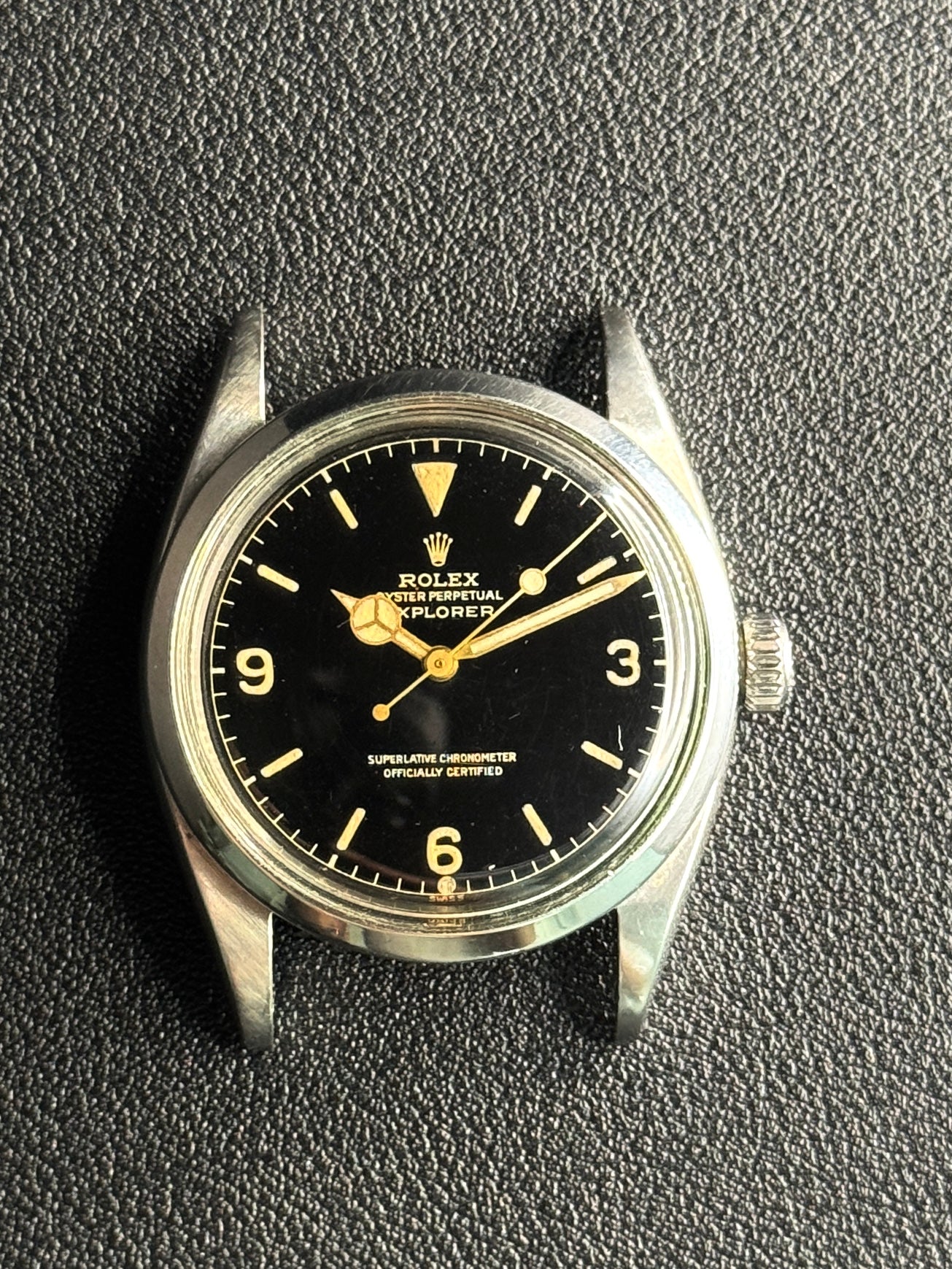 rolex 6610 explorer gilt exclamation dial