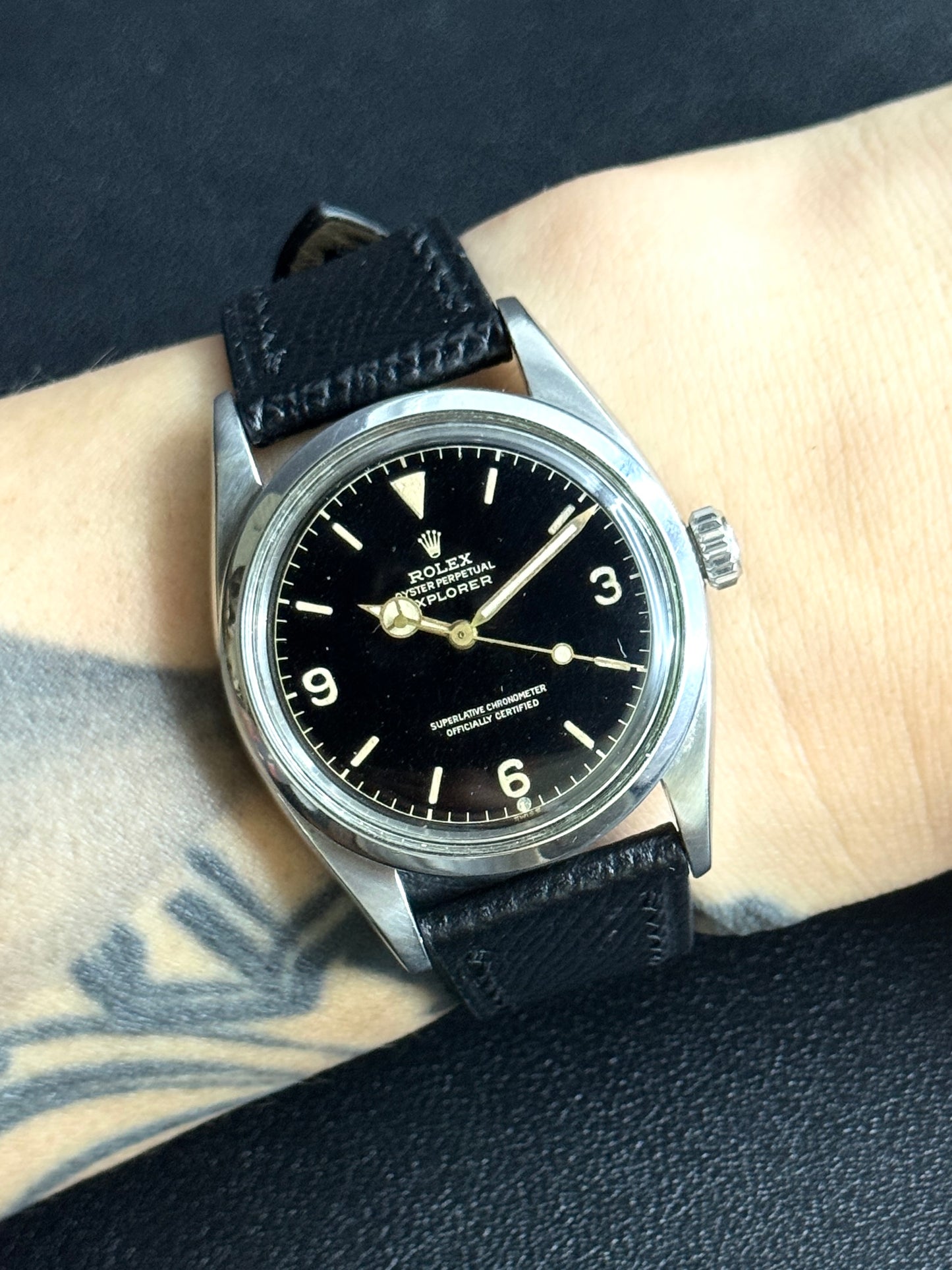 rolex 6610 explorer gilt exclamation dial